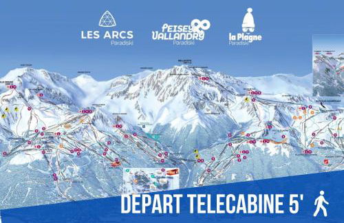 Élégant et Moderne avec Vue Montagne au Coeur de Paradiski - Garage - 8pers - 90m2 - Sabaudinha - Foto 35