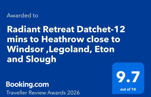 Radiant Retreat Datchet-12 mins to Heathrow close to Windsor ,Legoland, Eton and Slough - Foto 5