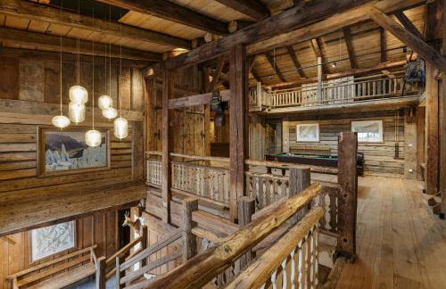 Lavancher - Chalet 400m2 Ferme 1803 renovee Sauna Billard - Foto 25