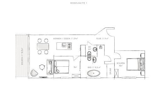 STEILLAGE - Design Moselsuiten mit Panoramablick und SPA - Foto 17