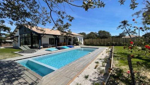 Villa Hondartza à Labenne Océan - Plage à pieds & Piscine Chauffée - Foto 1, Garden, sunbed, Garden view