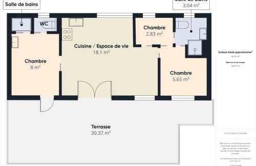 Joli chalet pour 6, résidence avec piscine - Foto 21