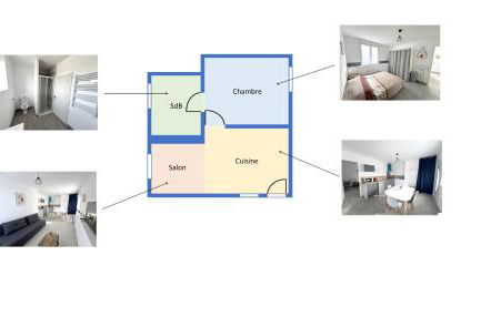 178B - Appartement T2 Tout Confort - Wifi Netflix - Foto 17