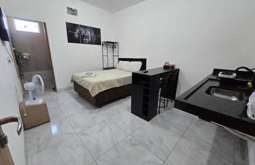 Flat completo a 24 minutos do Flamboyant Shopping - Foto 16