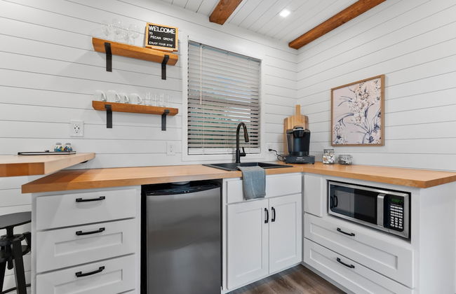 Pecan Grove Container Tiny Home Country Setting 12 min to Baylor Magnolia - Foto 25