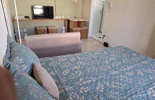 Studio Frente ao Mar Gonzaga - Foto 13