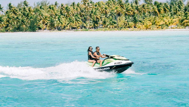 Having fun around the island