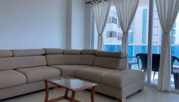 w Lovely 2BR w Beautiful Ocean View n AC in CTG - Foto 2, Habitación