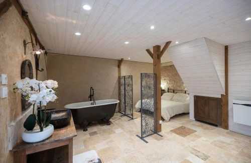 Maison troglodyte de luxe 10 pers proche Amboise - Foto 31