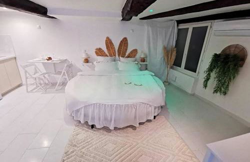 Studio équipé avec Lit rond / baignoire ilot / Table massage Aux Arcs - Foto 6