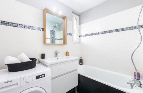 Grand T2 à 8mn de Lille et Stadium Terrasse et parking privé - Foto 19