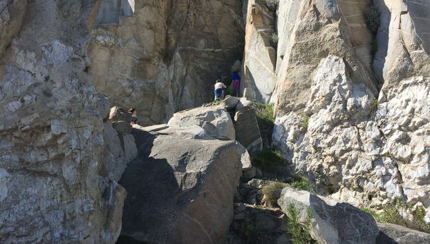 Les immenses parois rocheuses de La Campana