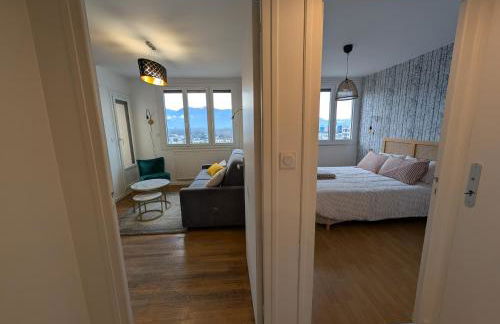 Appartement Bellevue - T2 vue montagne - calme - parking gratuit - 4 personnes - Foto 13