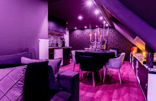 Love Room Escale du Desir - Balançoire d'amour, Croix de Saint André, Menottes et Fauteuil Tantra - love-room-alsace-67 - Foto 12