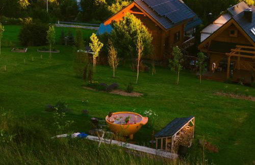 Houten Villa "ReisnaarPolen" Royaal ontbijt tevens Gluten Lactose vrij, Vega en diner mogelijk, sauna en Hottub - Foto 8