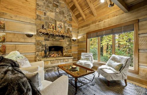 Impressive Log Cabin with Fireplace, Fire Pit and Hot-tub in Unionville, Indiana - Foto 6