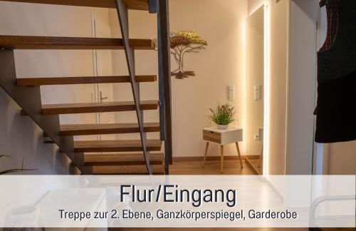 Dahem-Apartments - ruhig Parkplatz Rhein Main Gebiet gut erreichbar - 3 Apartments - barrierefrei mit Garten und Hund auf Anfrage -- 2 SZ Maisonette mit Balkon, -- 2 SZ mit Balkon - Foto 60