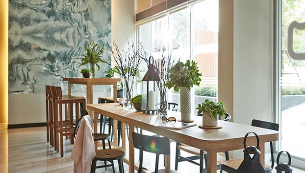 Zona de estar del vestíbulo