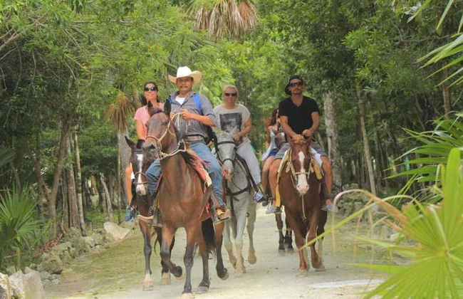 Tulum Horse Riding Tour + Maya Cenote Snorkelling - Foto 2