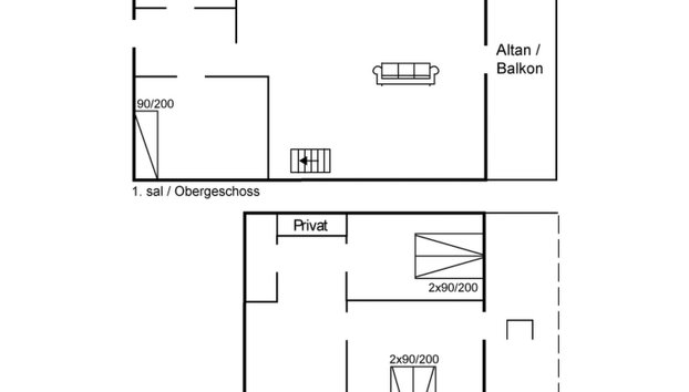 "Takenya" - 400m from the sea - Foto 3, Floorplan