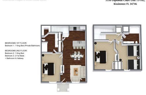 3 BD 2 BA Lucaya Village 13-102 - Foto 27