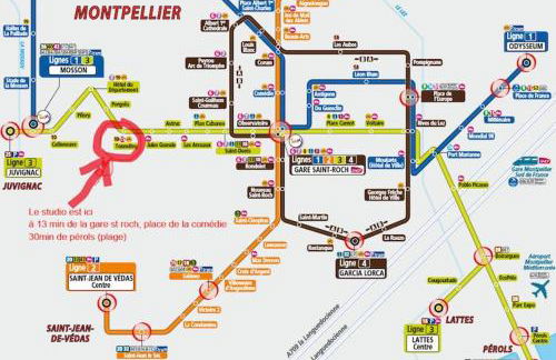 Studio 50m tram parking gratuit 13min gare - Photo 12