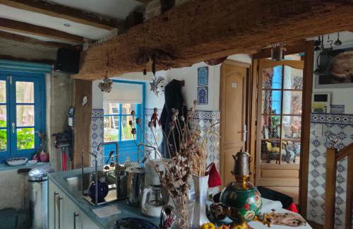 La Maison Bleue de Husseau Ancienne ferme semi-troglodytique 18e siècle - Foto 29