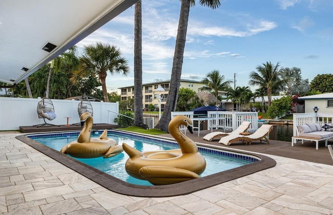 Fort Lauderdale 4Bd Villa Waterfront Dock Pool - Foto 8