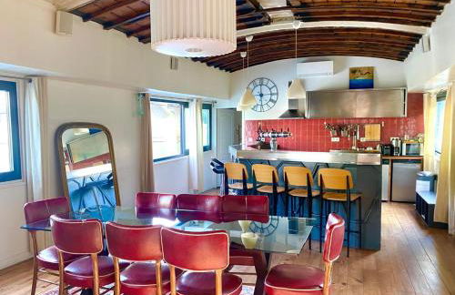 Grande péniche 4 ch - 10 pers -Paris - Ile de Puteaux- terrasses - Foto 8