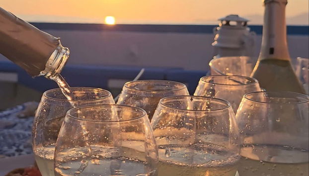 Palinuro Sunset Boat Trip & Aperitif - Photo 5, Savour a glass of prosecco