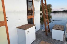 Hausboot in Berlin, festliegend im Yachthafen Schmöckwitz, mit Heizung - Photo 9