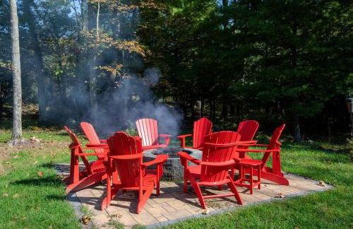 Log House Chalet, Volleyball field, Sauna, Hot Tub - Foto 44