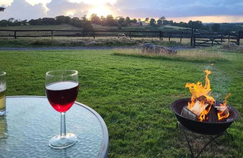 Cosy Off Grid Shepherds Hut with Wood Fired Hot Tub - Foto 7