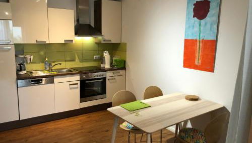 Für aktive Reisende mein Aparthotel Ochsenfurt mit Terrasse, ideal for long stay, relocation - Foto 4, stove, dishwasher, pet friendly