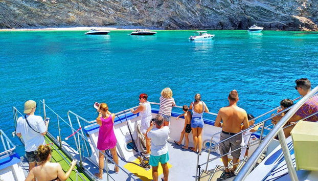 Disfrutando del barco