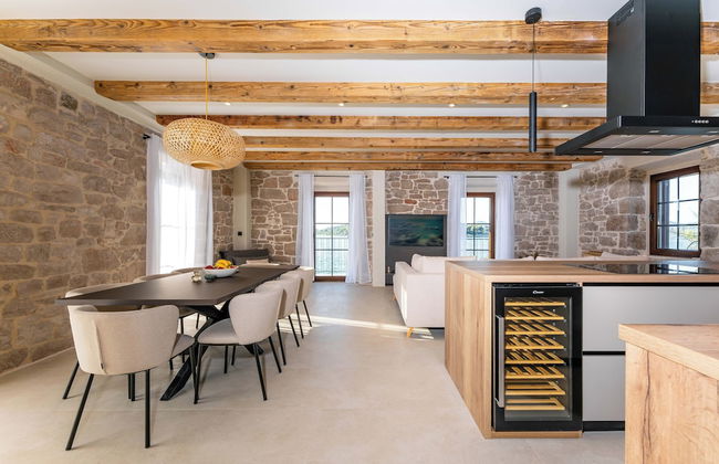 Sea front Villa Draga - infinity pool - Foto 12