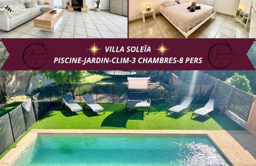 Villa Soleïa - Jardin, CLIM, 3 chambres, 8 personnes - Foto 1