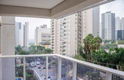 Gleba com ar-condicionado na sala e quarto, sacada e piscina - Foto 4