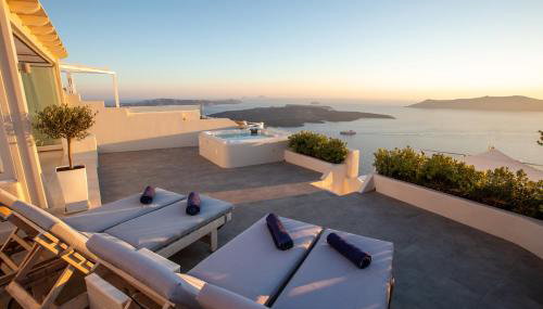 Sunset View Villa Santorini - with Outdoor Jacuzzi - Photo 2, sunbed