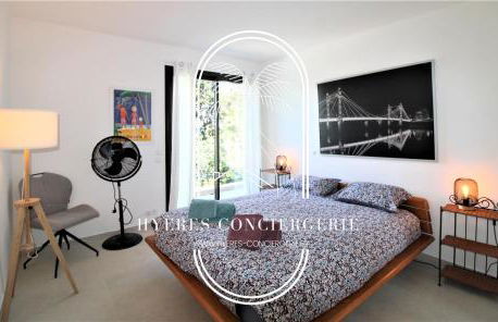 Villa l'Arbanaise vue mer piscine presqu'Ile Giens BY HC - Foto 33