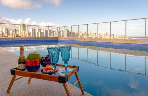 Flat 16 Frente Mar - Lindo e Confortável - STS - Salvador Temporada Studio - Foto 73