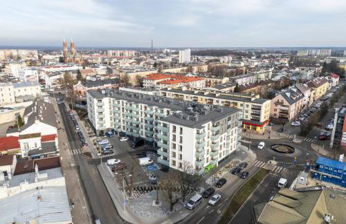 Nowoczesny apartament z balkonem i widokiem na miasto - Foto 21