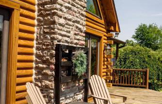 Private Luxury Log Cabin - Foto 8