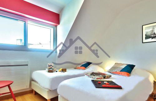 LocaLise - M3A La Maison du pêcheur au Guilvinec - Chambres vue mer - A 20m de la mer située à la pointe de Men Meur - Tout à pied, plage, port, centre, commerces, marché - Wifi inclus - Linge de lit inclus - Jardin clos - En option , ménage et serviettes - Foto 22