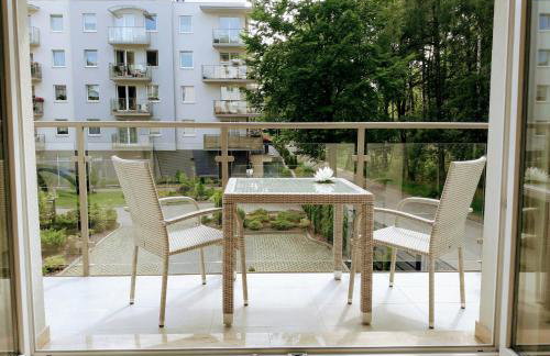 Deluxe Suite, 150 meters to Beach, Large Balcony, Parking, Lift, Porta Mare Leśne Tarasy - Foto 3