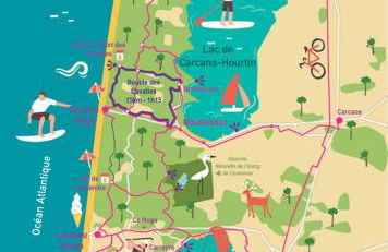 Maison piscine 4 ch Carcans Médoc Bassin Arcachon - Foto 60