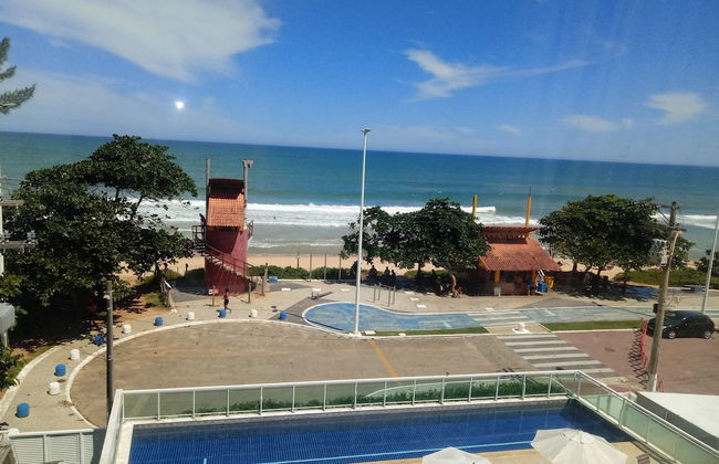 Flat pé na areia com vista internet e ar - Foto 8