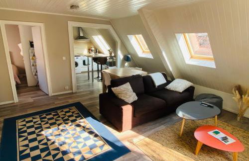 Joli 2 pièces, avec climatisation et grande terrasse, vue sur les toits, zone piétonne - Photo 6