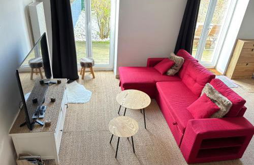 Les Douves Duplex 5 personnes lumineux avec jardin et terrasse aménagée , vue sur château à 5mn de la mer, proche Omaha Beach et Bayeux - Foto 12