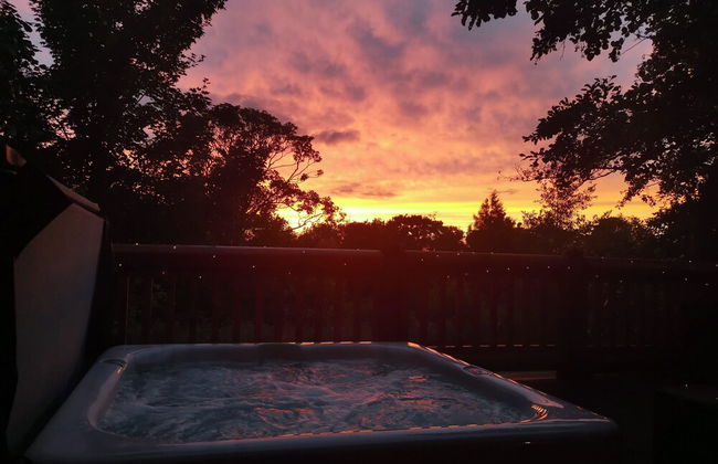 Starlight Log Cabin - With Hot Tub and Lake View - Foto 6